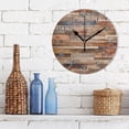 thumbnail image 3 of GZHJMY Wooden Floor Clock Silent Round Wall Clock Non Ticking Battery Device Clocks Creative Decoration Wall Clock for Living Room Bedroom Office Kitchen, 3 of 6