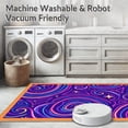 thumbnail image 5 of ODIKA 5'x7' Machine Washable Non-Slip Area Rug, Mystical Fantasy Stardust Realm High Traffic Rug, Purple, 584822, 5 of 5