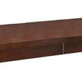 thumbnail image 5 of Benjara 60" Rectangular Dining Table- Extension Leaf- Tapered Legs- Brown Wood, 5 of 6