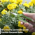 thumbnail image 7 of Gardening Scissors, 6.5 Inch, Green, Pruning Shears for Gardening with Straight Stainless Steel Blade, 7 of 7