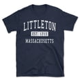 thumbnail image 1 of Littleton Massachusetts Classic Established Men's Cotton T-Shirt, 1 of 1