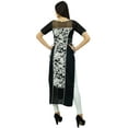 thumbnail image 4 of Bimba Womens Designer Party Wear Kurta Long Black Kurti India Ethnic Clothing, 4 of 6