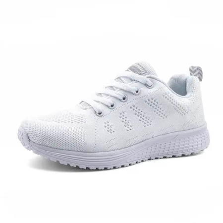 

Women‘s Leisure Fashion Knit Sneakers Lace Up Low Top Breathable Causal Shoes Women‘s Footwear
