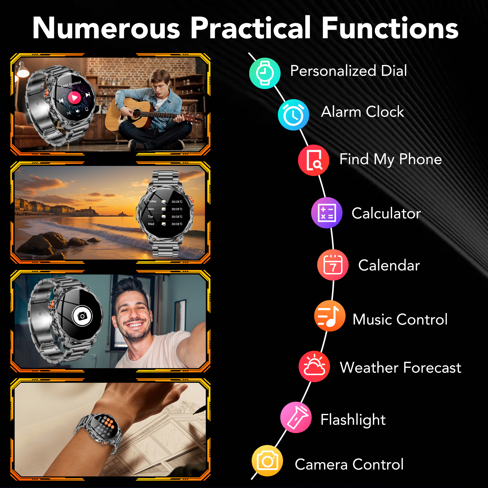 Tikland Smart Watch, 1.75" AMOLED, 120+ Sport Modes photo 7