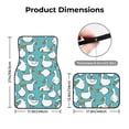 thumbnail image 5 of Pofeuu Cartoon Funny Goose Print Car Foot Mat Set of 4 Pieces - All-Weather Full Set Floor Mats for Cars Trucks SUVs, 5 of 7
