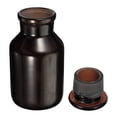 thumbnail image 3 of Unique Bargains Bouteille de Rangement en Verre à Grand Ouverture pour Réactifs Ambrés 250 ml, Bouchon Ambré, 3 of 5