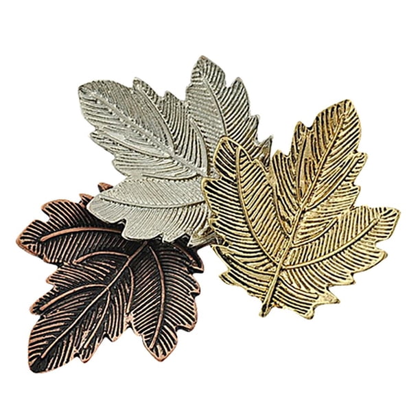 Vintage Hombre Mujeres Aleación Hoja De Arce Broche Pin Insignia 3-Leaf In Solapa Breastpin Joyería Yuyangstore Broche