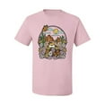 thumbnail image 2 of Wild Bobby Trendy Landscape With Daisies Cactus Monarch Butterfly Nature Lover Men Tee, Light Pink, Small, 2 of 6