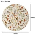 thumbnail image 6 of Fall Butterflies Squirrels Mushrooms Round Tablecloth 60" X 60",Wrinkle Wipeable Table Cloth for Kitchen Dining Room Picnic Patio Party, 6 of 6