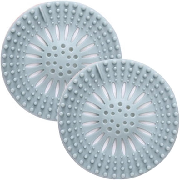 Hair Catcher Shower Drain Covers Protector Durable Silicone Bathtub Hair Stopper Easy to Install and Clean Suit for Bathroom Tub Shower and Sink, 2