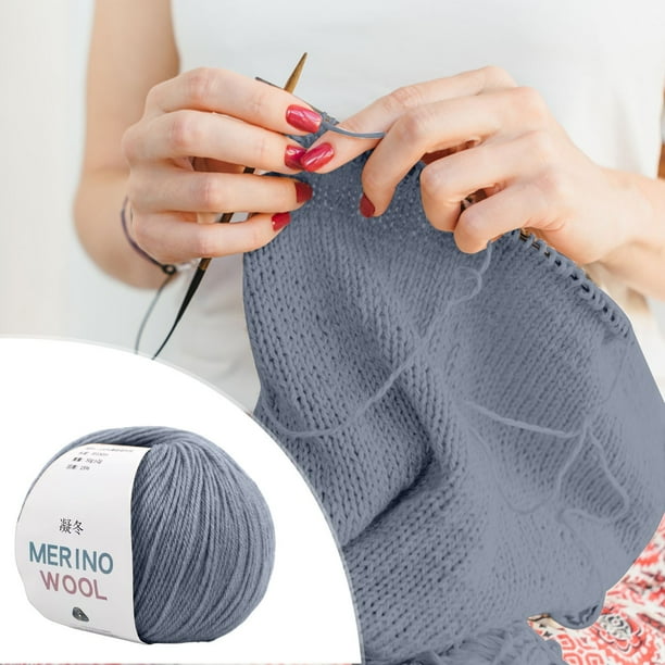 onlyliua ¡ ¡Ofertas Del Día Por Tiempo Limitado! Bufanda de Lana Tejida a Mano de Grosor Medio, Gorro, Abrigo, Lana Merino, Lana, Cachemir, Hilo