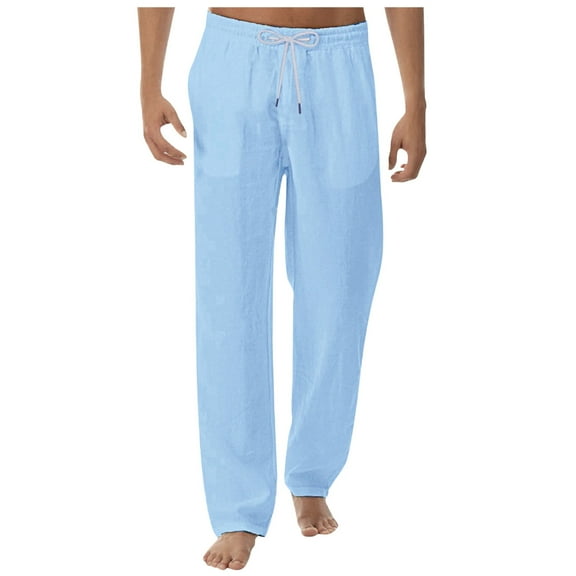 JTieacloth Mens Long Pants Fashionable Summer Men's Simple And Style Trousers And Men's Pants Blue