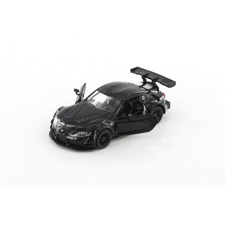 Toyota GR Supra Racing Concept , Black - Kinsmart 5421D - 1/36 scale Diecast Model Toy Car