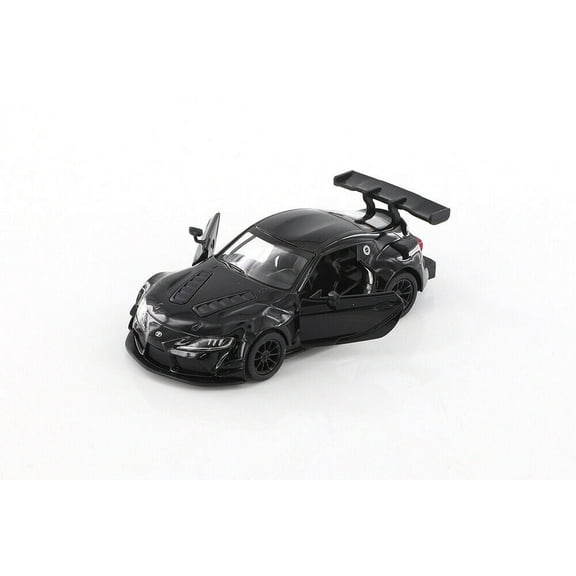 Toyota GR Supra Racing Concept , Black - Kinsmart 5421D - 1/36 scale Diecast Model Toy Car
