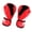 Red_6oz, variant on Leather Kickboxing Gloves Long Wrist Wrap for Men Women Boxing Training Glove