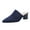 Blue, variant on Womens Closed Toe Slingback Slippers Arch Support PU Leather Wedge Heels Pointed Toe Casual Summer Dress Shoes Green