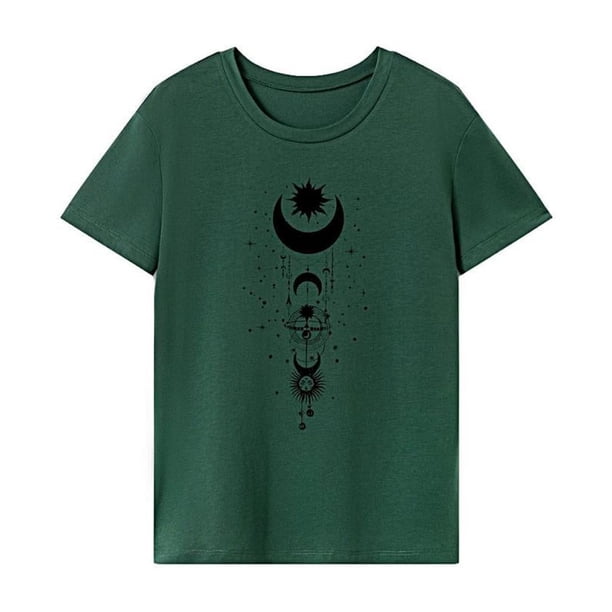 Camiseta para mujer, ajuste Regular, cómoda, ligera, recuerdo, camisetas de verano SG