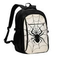 thumbnail image 1 of Balery Spiders On The Web 1 Mochila con carga USB para hombre y mujer - Mochila impermeable y antirrobo para portátil con puerto USB para viajes, trabajo, estudios y universidad, 1 of 7