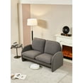 thumbnail image 4 of Gewnee 59" Loveseat Sofa Small Couch for Living Room, Sherpa Fabric Upholstered Loveseat Sofa Couch, Small Loveseat Sofa for Apartment, Bedroom, 4 of 10