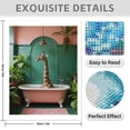 thumbnail image 3 of Diamond Art Kit for Adults, Giraffe In Green Tile Bathroom Diamond Painting for Adults Beginners, DIY Diamond Art Painting Kits, 5D Diamond Painting Crafts for Home Decor 12x16 Frameless, 3 of 7