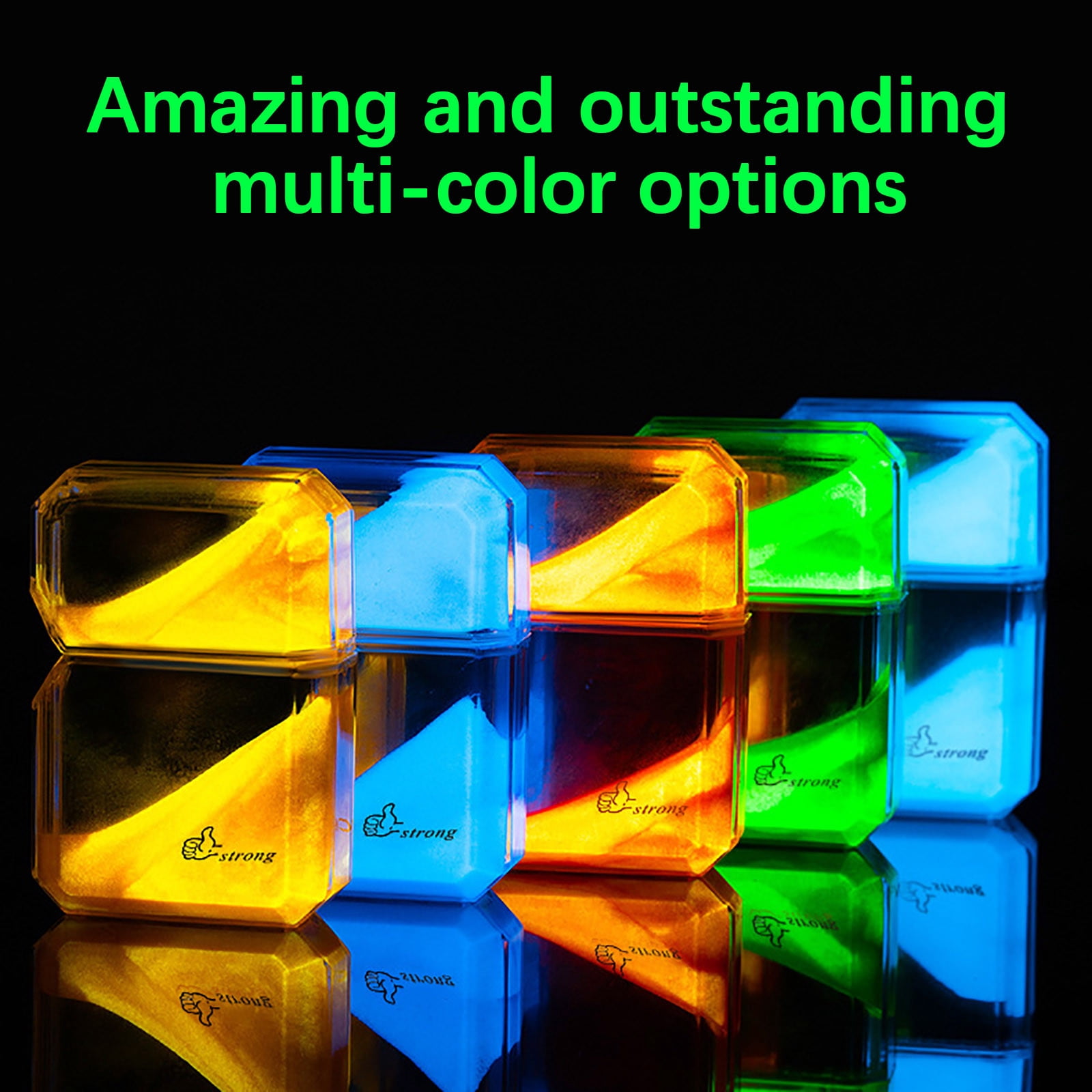 Aufmer Quicksand Luminous Windproof Lighter,refillable lighters,Luminous Transparent Oil bin fine Gift