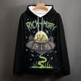 thumbnail image 4 of Rick And Morty Unisex Adult Hoodie Casual Hooded Sweatshirt Pullover Novelty 3D Printed Sweater Jacket 3XL, 4 of 8