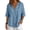 Blue, variant on Womens Blouses Spring Tops V Neck Short Sleeve Tops Business Casual Dressy Blouses Basic Tees for Women Beige,L