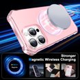 thumbnail image 2 of Allytechgroup Compatible with iPhone 13 Pro Max Case for Women Girls, Compatible with Magsafe Slim Phone Case Shockproof Magnetic Back Cover for iPhone 13 Pro Max, Pink, 2 of 5