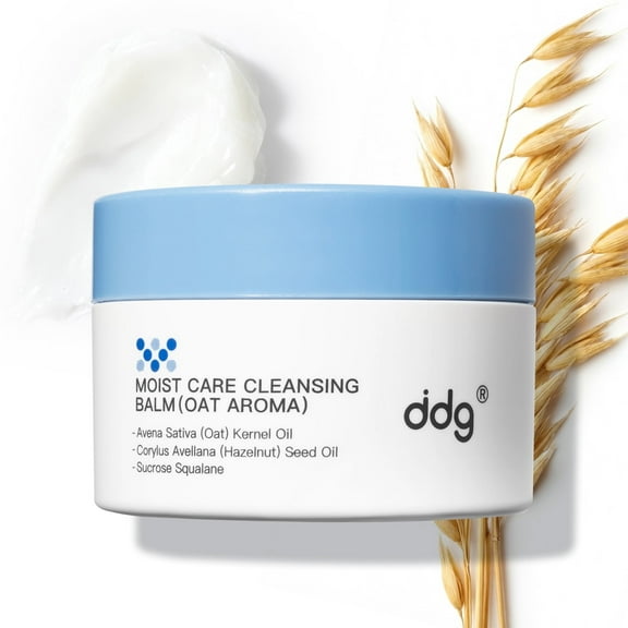 ddg Cleansing Balm Makeup Remover,Vegan Facial Cleanser with Natural Plant Oils for Sensitive Skin,1.69floz
