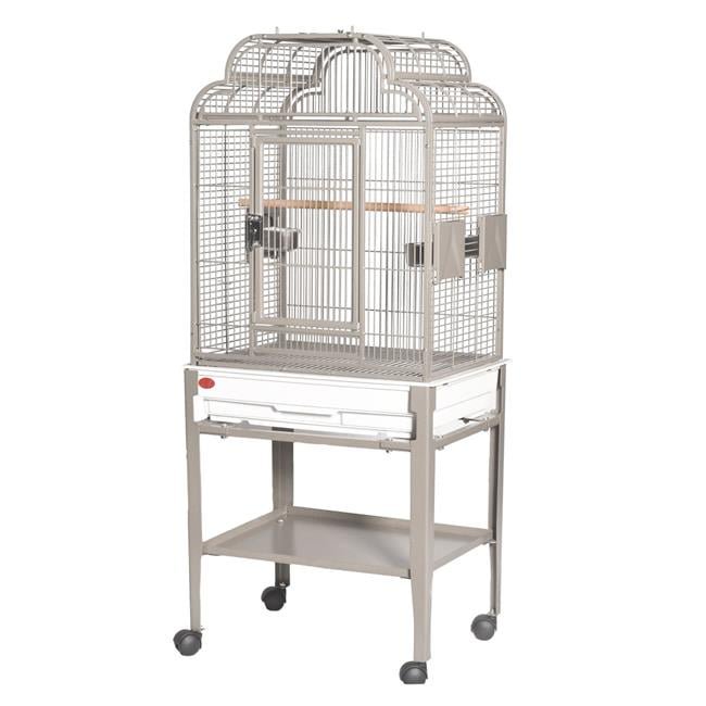 Open Top Bird Cage - Platinum - 22 x 17 in. - Durable Design