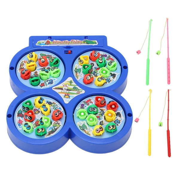 Magnetic Electric Fishing Game Toys, Develop Sensitivity Rotating Fishing  Game Board For Home 