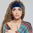 thumbnail image 4 of Banda para la cabeza ancha Bandana elástica Banda para la cabeza con lazo Banda elástica para yoga Bandana para correr, 4 of 7