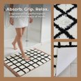 thumbnail image 3 of REGALWOVEN Bathroom Rugs Checkered Extra Soft Absorbent Plush Bath Mat, Non Slip Machine Washable Brown 32" x 20", 3 of 6