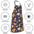 thumbnail image 5 of Kdxio Gingerbread Delights Apron with Pockets Adjustable Kitchen Aprons for Men Women Waterproof Aprons for Cooking,Drawing,Crafting, Baking Household Cleaning, 5 of 5