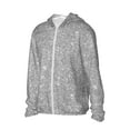 thumbnail image 3 of Goofa GlitterSilver Printed Women's UPF 50+ Sun Protection Hoodie Jacket Lightweight Long Sleeve Sun Shirt for Women with Pocket Hiking Outdoor-XX-Large, 3 of 9
