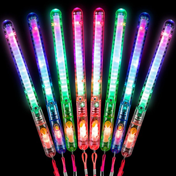 LED Glow Wand LED Sticks Light up Wand Flashing Light Stick with