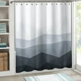thumbnail image 5 of Grrvtrz Gradient Splicing Digital Printed Shower Curtain Partition Curtain Bathroom Curtain with Hanging Curtain Bathroom Partition Pattern Shower Curtain,Bathroom Decor,Bathroom Accessories, 5 of 6