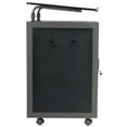 thumbnail image 5 of Pemberly Row Modern Metal Teacher's WorkPod Lectern in Charcoal Slate, 5 of 11