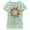 Mint, variant on Girl's Marvel Christmas Gingerbread Cookie Circle Graphic Tee Mint Small