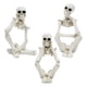 thumbnail image 4 of Resin Thinker Skeleton Statue for Decoration 3Pcs White Halloween Figurines, 4 of 5