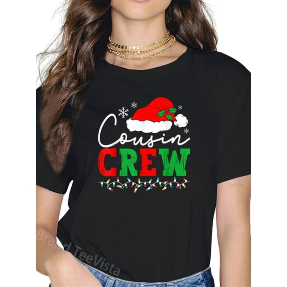Cousin Crew Christmas Shirts Matching Pajamas for Kids Adult T-Shirt