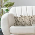 thumbnail image 2 of Polka Dot Pillow Covers 18x18 Set of 2 Black Cream Throw Pillows Boho Design Brush Strokes Decorative Outdoor Pillowcase Square Cushion Cover Linen Pillow Case for Home Sofa Couch Bed, 2 of 6