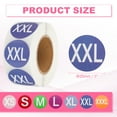 thumbnail image 2 of Uxcell Clothing Labels, Size Tag Garment Labels Round Self-Adhesive Apparel Stickers for Boutique Retail Blue XXL, 2 of 6
