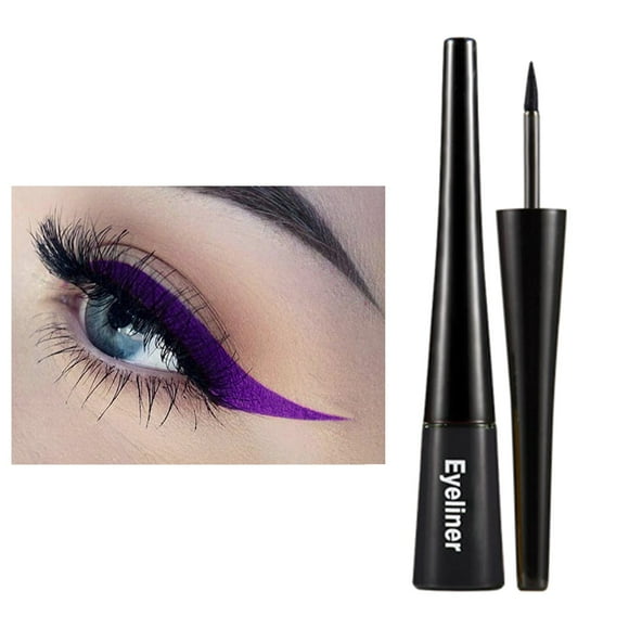 Liquid Eyeliner Color Eyeliner Liquid Pen Female Is Not Easy to Thin Head Red Eyeliner Beginner Makeup Waterproof Formula Eyeliner Makeup 4Ml