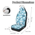 thumbnail image 6 of POLERO Car Seat Covers for Front Seats with Turtle Floral Print, Polyester Set of 2, Easy Install Covers for Auto Truck SUV, 6 of 12