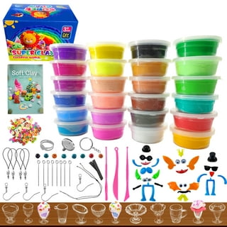 [10 Pc] Non-Toxic Rainbow Modelling Clay for Kids Sculpting & Crafts by  Eucatus
