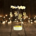 thumbnail image 2 of Clearance! Aromatherapy Candle Holder Girl'S Heart Golden Revolving Lantern Revolving Dinner Atmosphere Arrangement, 2 of 4