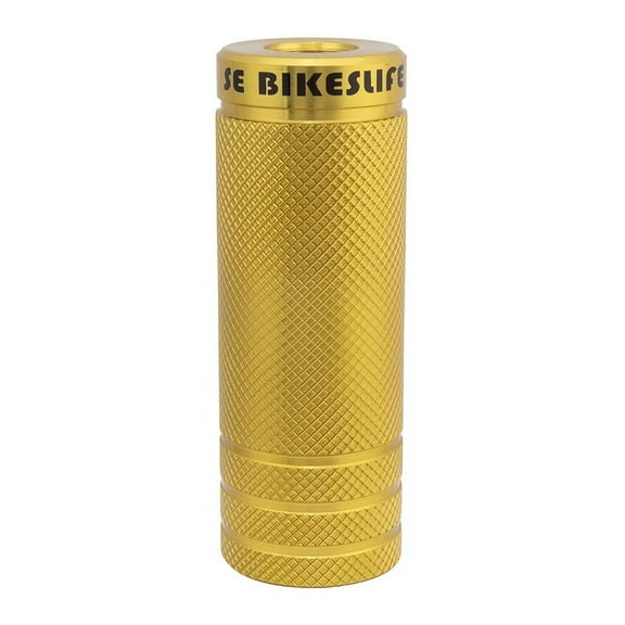 SE Bikes Wheelie Pegs Steel 14mm - 3/8in Gold