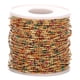 thumbnail image 2 of Cadena para Joyas de 50164 Pies, Sustros para Joyas de material acero Inoxidable para Manualidades DIY, Tobilleras, Colres, Pulseras , Oro BLESIY cadena de bolitas, 2 of 7