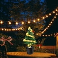 thumbnail image 3 of Cadena espiral decorativa solar de la luz 20 LED del árbol de navidad para el parque del césped del jardín Hugtrwg Para estrenar, 3 of 8